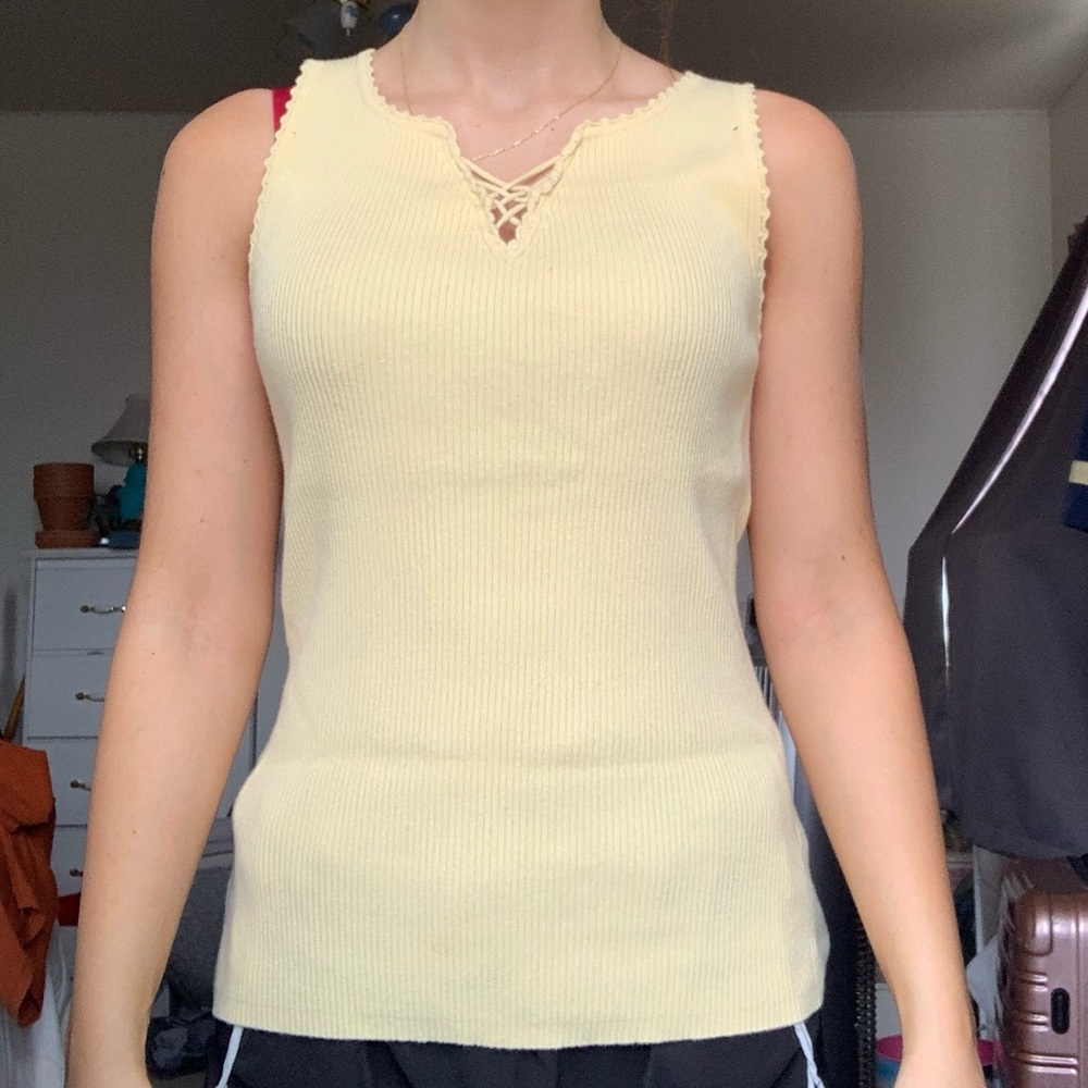 Vintage Faded Glory ribbed tank top